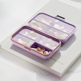 Cutie Medicamente, Vivimall, Mov, 7 Compartimente, Portabila si Compacta, 11x7.2x3.5 cm, Ideala pentru Uzul Cotidian - vivimall.ro