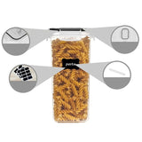 Cutii de depozitare alimente, Vivimall, Set din 7 Cutii pentru Condimente, Cereale, Cutii pentru Bucatarie, din Plastic PP, Cutii Alimentare, Diferite Dimensiuni, Transparente - vivimall.ro