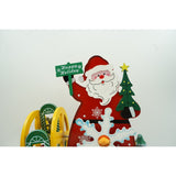 Cutiuta muzicala decorata, Mos Craciun, Multicolor, din Lemn, 21.5 cm x 24.5 cm, Interior, Vivimall - vivimall.ro