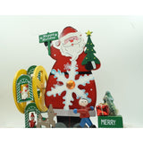 Cutiuta muzicala decorata, Mos Craciun, Multicolor, din Lemn, 21.5 cm x 24.5 cm, Interior, Vivimall - vivimall.ro