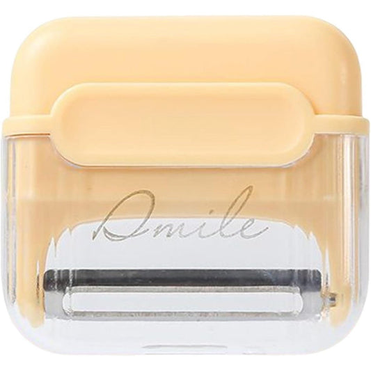 Decojitor/Curatator manual de legume si fructe, Vivimall, portabil, cu magnet, doua lame, Inox, Galben, 6.7x6x1.6 cm - vivimall.ro