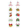 Set 2 Decoratiuni de Craciun, Vivimall, de Agatat, pentru Usa, Sfoara Inclusa, 21 cm/28 cm, din Hartie 350g, Multicolor - vivimall.ro