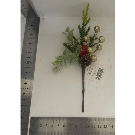 Decoratiune de Craciun, Vivimall, 13 x 18 cm, Model Buchetel 3, Multicolor - vivimall.ro