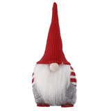 Ornament de Craciun Spiridus, Caciula Rosie Impletita, Vivimall, Material Textil, 25 cm, Multicolor - vivimall.ro