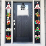 Set 2 Decoratiuni de Craciun, Vivimall, de Agatat, pentru Usa, Sfoara Inclusa, 21 cm/28 cm, din Hartie 350g, Multicolor - vivimall.ro