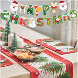 Decoratiune de Craciun, Vivimall, Tip Banner, 16 Piese, pentru Usa sau Perete, Multicolor, Sfoara Inclusa, Model C - vivimall.ro