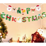 Decoratiune de Craciun, Vivimall, Tip Banner, 16 Piese, pentru Usa sau Perete, Multicolor, Sfoara Inclusa, Model C - vivimall.ro