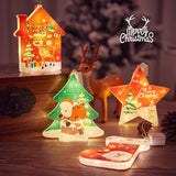 Decoratiune de Craciun Luminoasa in forma de casa, 11.5 x 9.7 cm, cu ren, cu agatatoare, Alb Cald, Vivimall - vivimall.ro