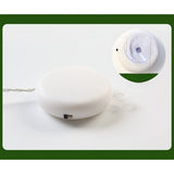 Decoratiune de Craciun Luminoasa in forma de Om de zapada 19x18 cm, cu Ventuza, Alb Cald, Vivimall - vivimall.ro