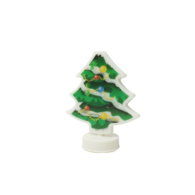 Decoratiune luminoasa 3D, Tip brad, cu baterii - vivimall.ro