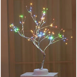 Decoratiune Luminoasa Arbore cu Baterii + USB, 108 LED-uri, multicolor - vivimall.ro