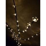Decoratiune Luminoasa, Crenguta, Cu Baterii, 72 Led -Uri, Flori