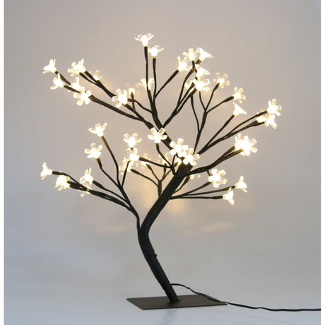 Decoratiune Luminoasa, Flippy, Crenguta, cu Baterii, 72 LED -uri, Flori, Alb Cald - vivimall.ro