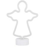 Decoratiune Luminoasa cu Baterii Ingeras 25 cm Alb Rece - vivimall.ro