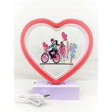 Decoratiune Luminoasa cu Baterii Neon Love 20 cm Rosu - vivimall.ro