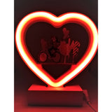 Decoratiune Luminoasa cu Baterii Neon Love 20 cm Rosu - vivimall.ro