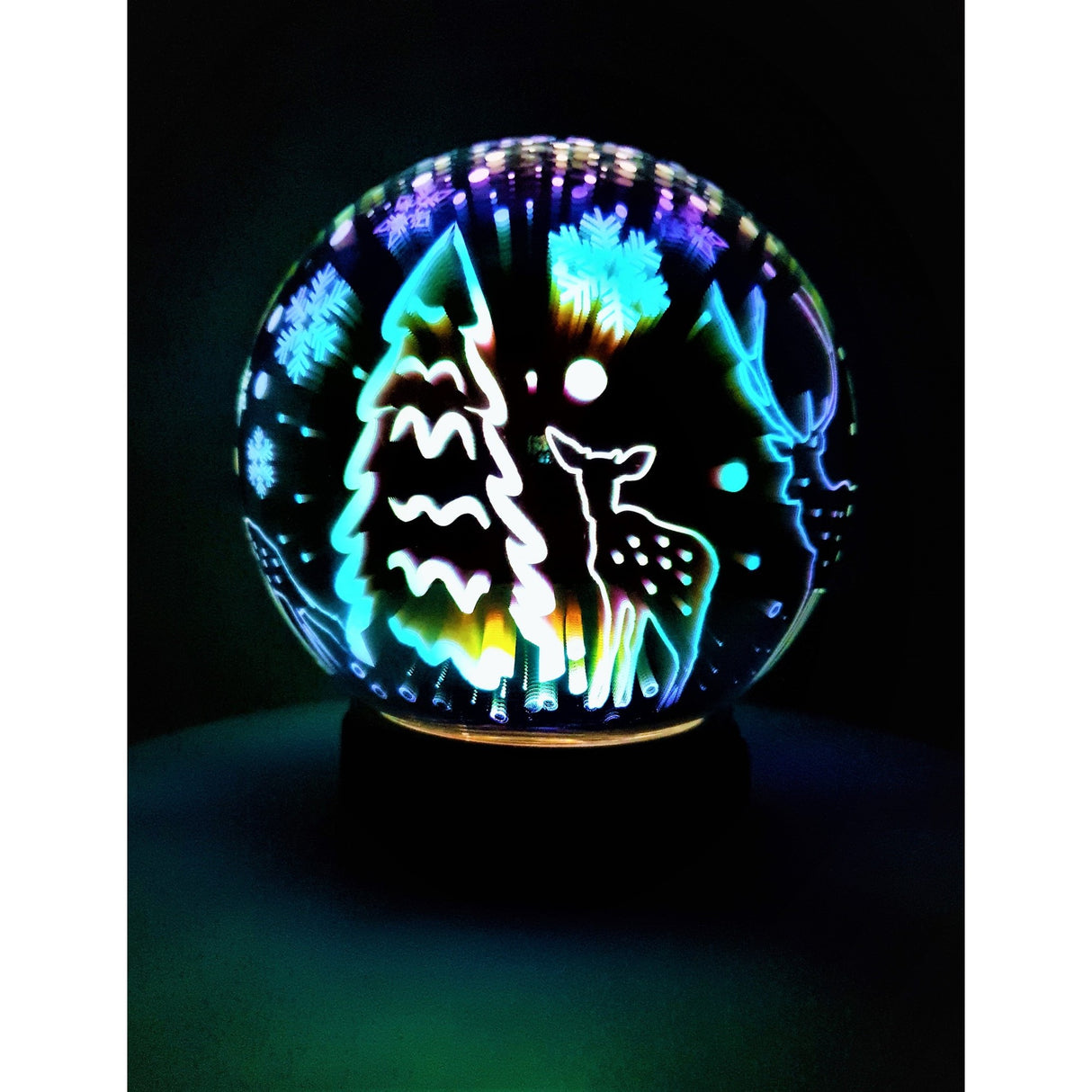 Világító dekoráció elemekkel/USB-vel 15 cm-es gömb