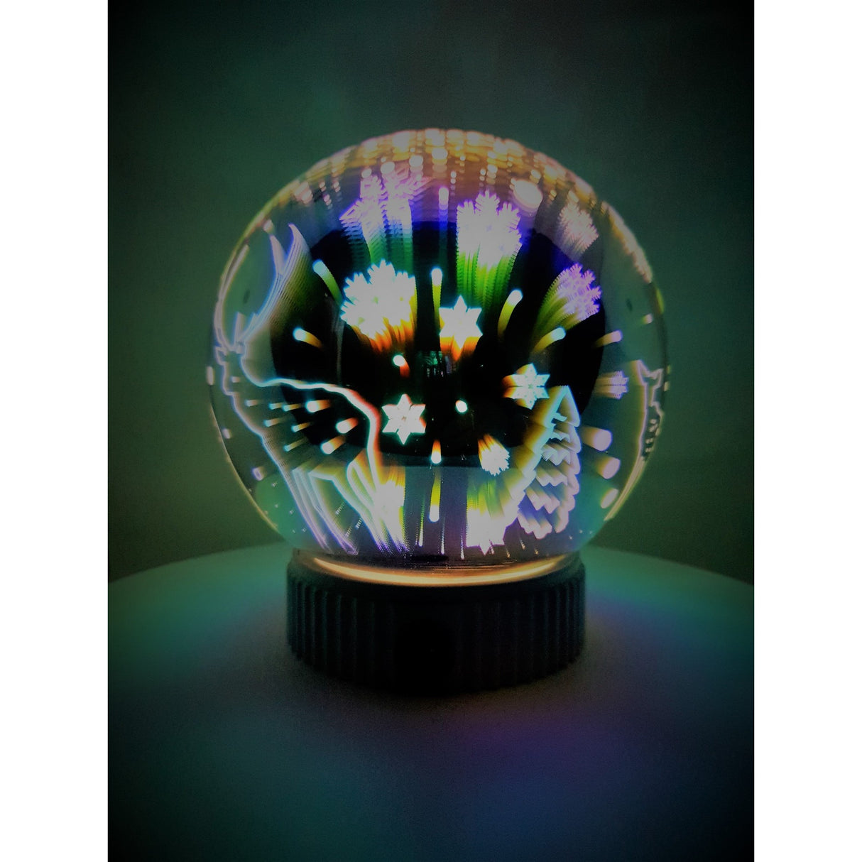 Világító dekoráció elemekkel/USB-vel 15 cm-es gömb