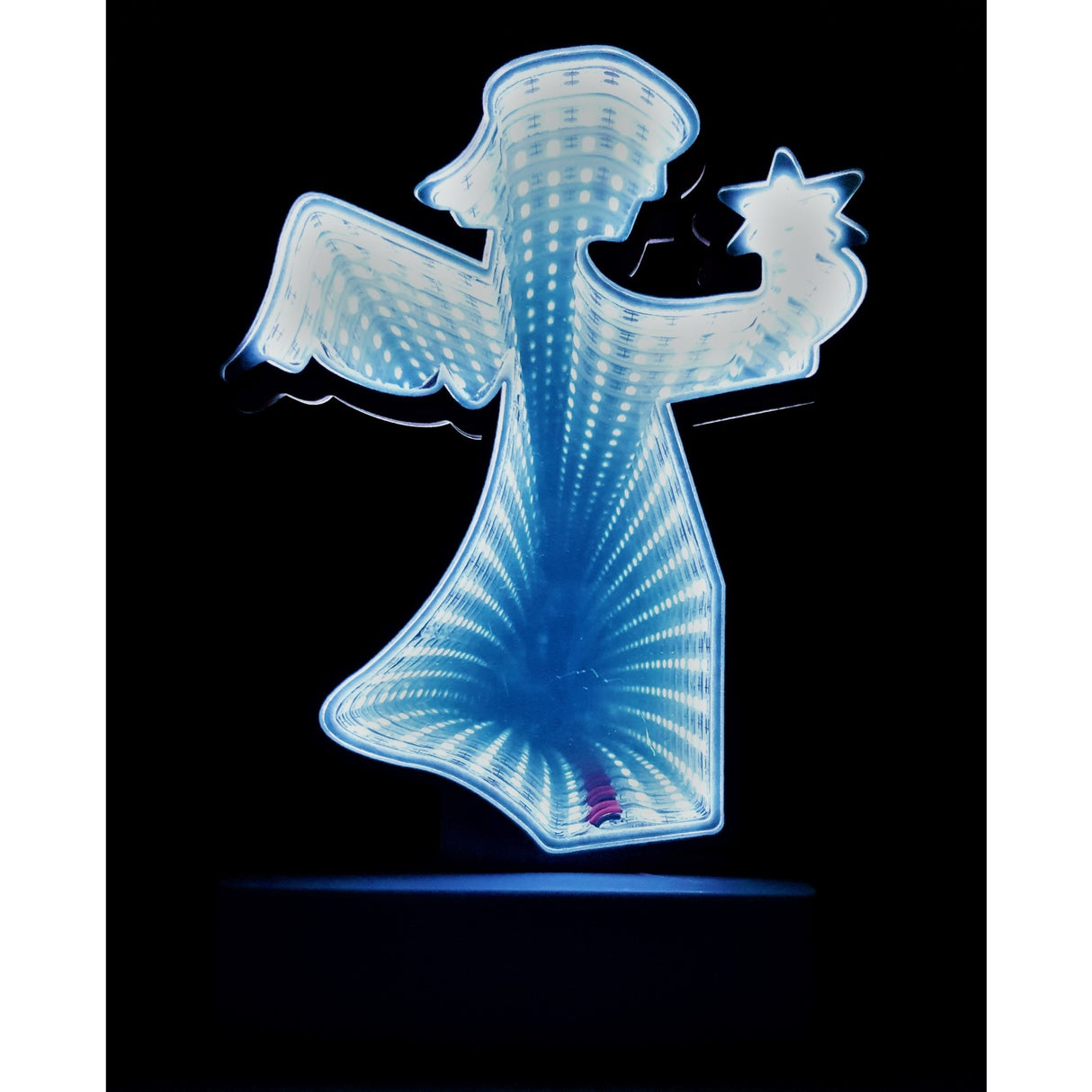 Világító Dekoráció Elemmel/USB Angyal Modell 20 Cm Menő