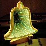 Világító Dekoráció Elemmel/USB-vel Neon Harang Modell 20 Cm