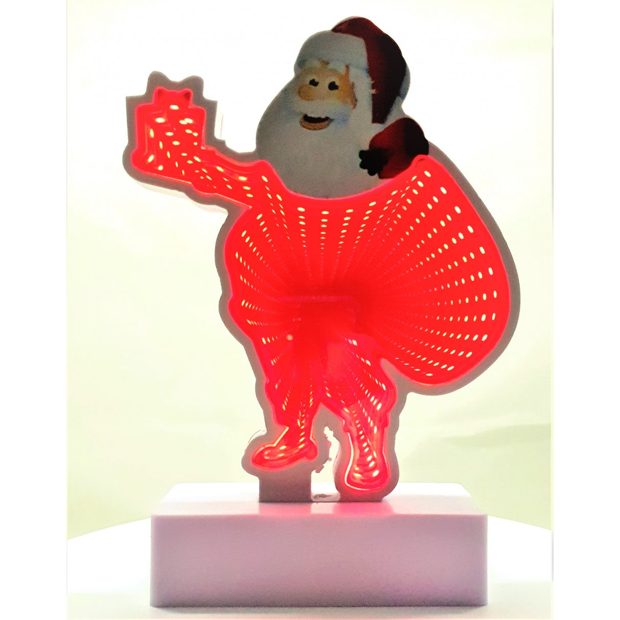 Világító Dekoráció Elemmel/USB-vel Neon Mikulás Modell 20 Cm Menő