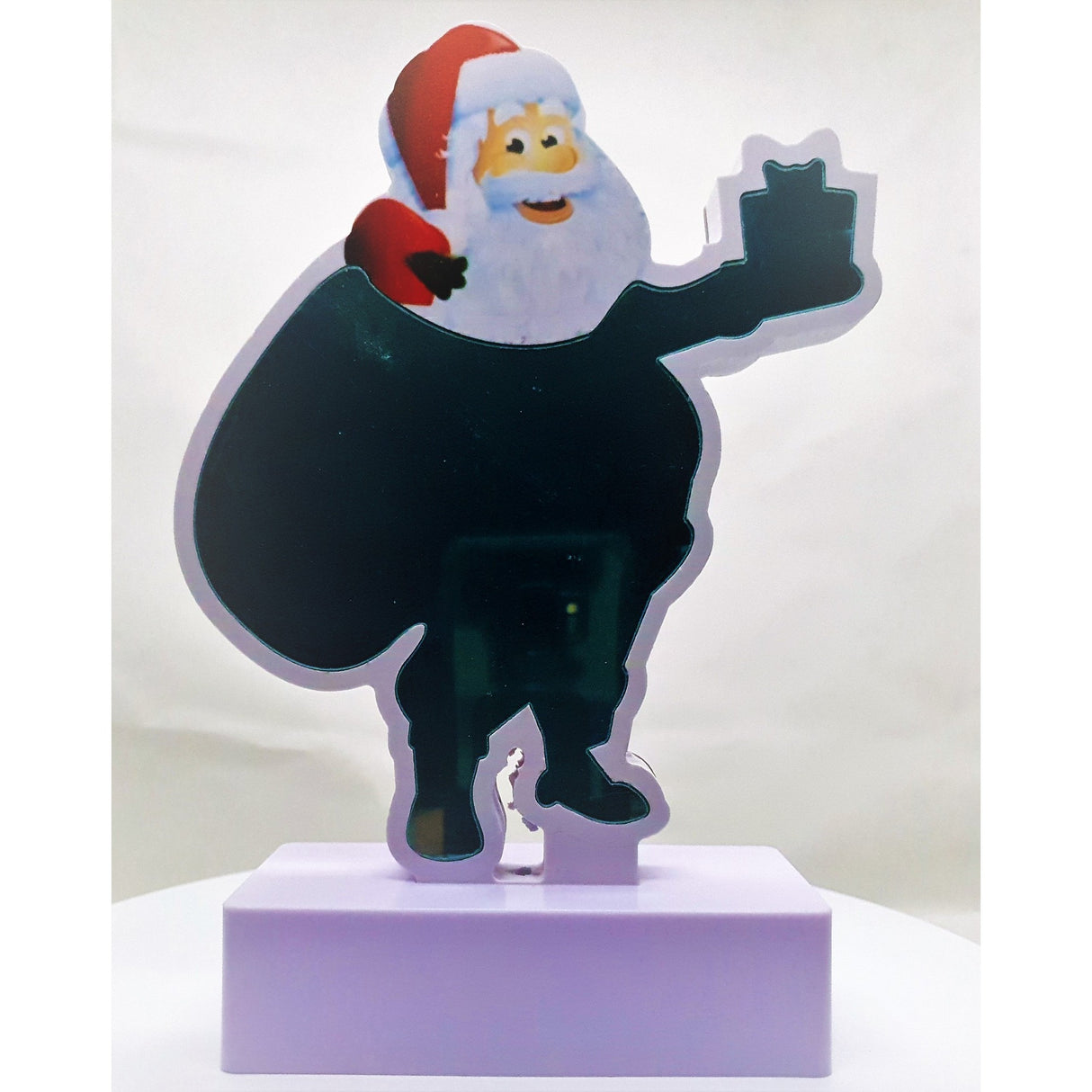 Világító Dekoráció Elemmel/USB-vel Neon Mikulás Modell 20 Cm Menő