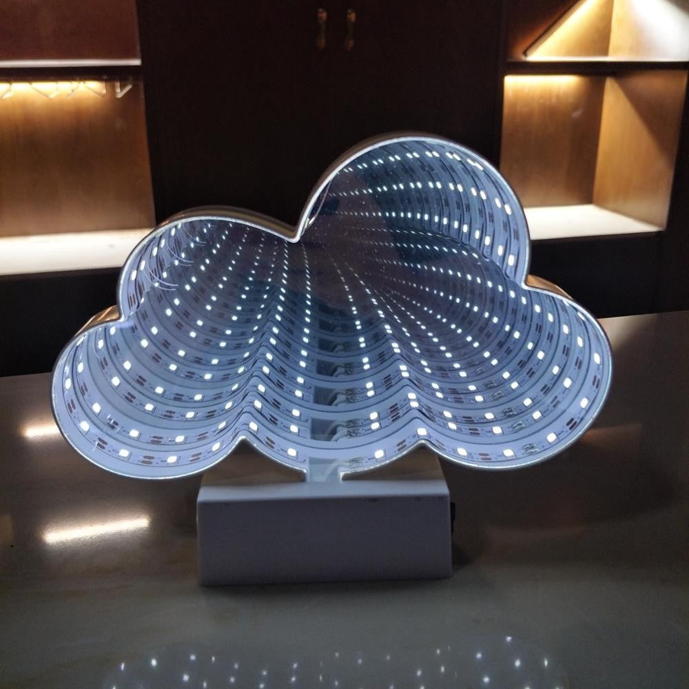 Világító Dekoráció Elemmel/USB-vel Neon Felhő Modell 20 Cm Menő