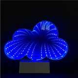 Decoratiune Luminoasa cu Baterii/USB Neon Model Norisor 20 cm Alb Rece - vivimall.ro