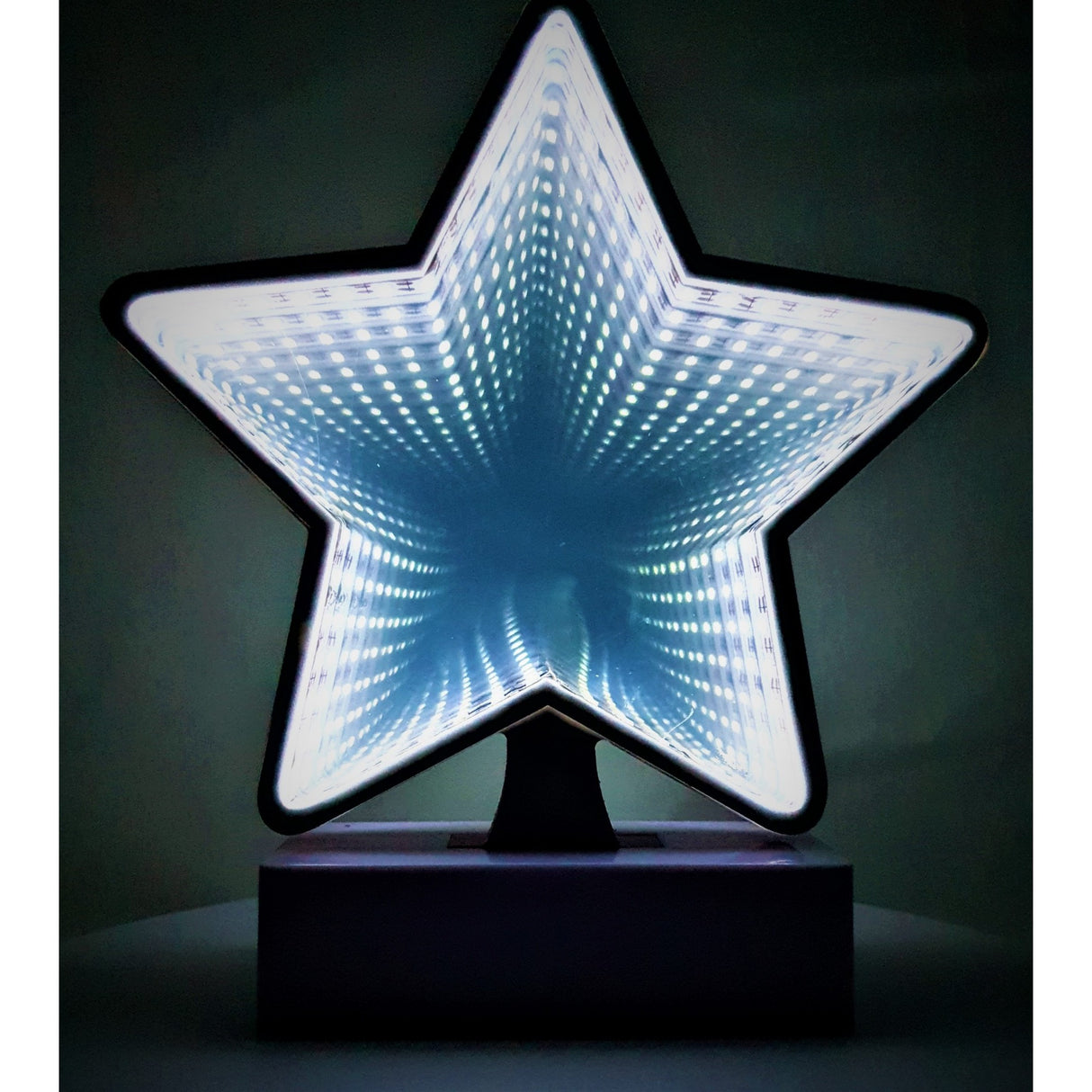 Világító Dekoráció Elemmel/USB-vel Neon Csillag Minta 20 Cm Menő