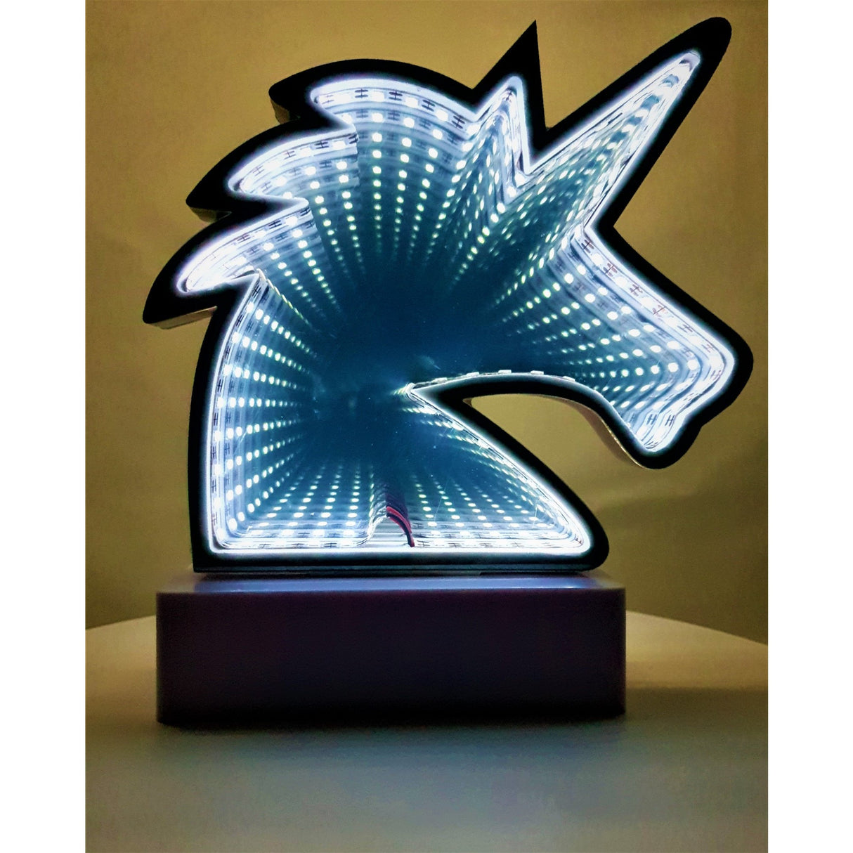 Világító Dekoráció Elemmel/USB-vel Neon Unikornis Modell Menő 20 Cm