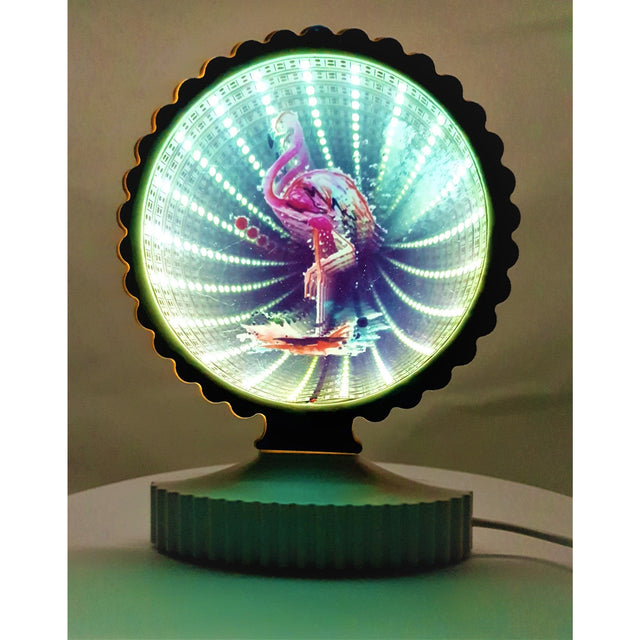 Decoratiune Luminoasa, Flippy, cu Cablu USB, Model Flamingo, Alb Rece, 17 cm - vivimall.ro