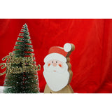 Decoratiune luminoasa, Vivimall, Mos Craciun, maro, lungime: 10 cm, latime: 5 cm, inaltime: 19 cm, lemn, interior/exterior - vivimall.ro