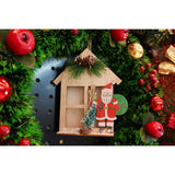 Decoratiune luminoasa, Vivimall, Mos Craciun, maro, lungime: 13 cm, latime: 5 cm, inaltime: 17 cm, lemn, interior/exterior - vivimall.ro