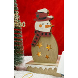 Decoratiune luminoasa, Vivimall, Om de zapada, maro, lungime: 10 cm, latime: 5 cm, inaltime: 19 cm, lemn, interior/exterior - vivimall.ro