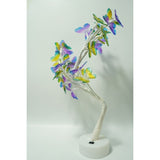 Decoratiune luminoasa, Vivimall, Tip copac cu fluturi, cu baterii/USB - vivimall.ro
