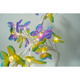 Decoratiune luminoasa, Vivimall, Tip copac cu fluturi, cu baterii/USB - vivimall.ro