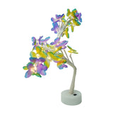 Decoratiune luminoasa, Vivimall, Tip copac cu fluturi, cu baterii/USB - vivimall.ro