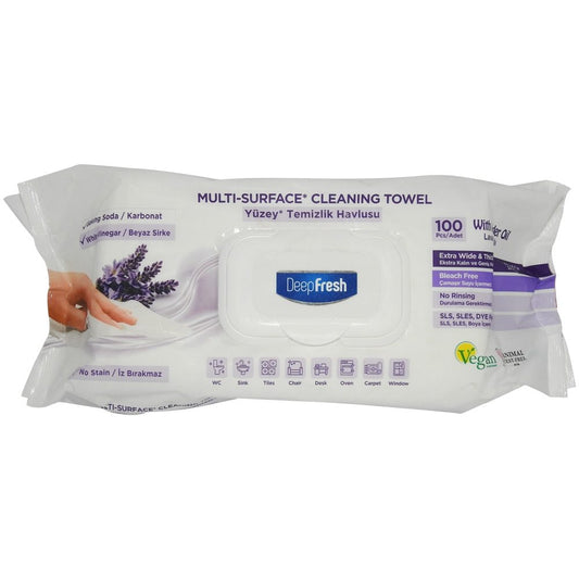 Servetele Umede pentru Curatarea Multisuprafetelor, Deep Fresh, Lavanda, Set 100 Bucati - vivimall.ro