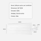 Deflector pentru Aer Conditionat, Flippy, Brat Ajustabil in Forma de Y cu Colturi Rotunjite, Capac pentru Directionarea Fluxului de Aer si Reducerea Curentului Direct - vivimall.ro