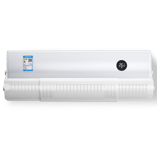 Deflector aer condiționat Flippy Model Standard, vedere frontală, lungime 106 cm, culoare albă