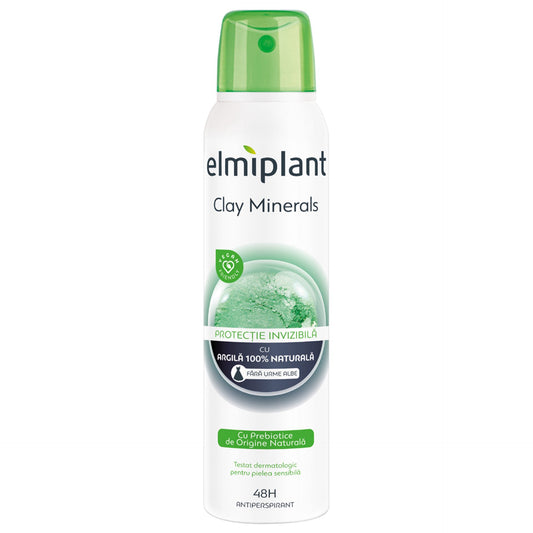 Deodorant Antiperspirant Spray, Elmiplant, Clay Minerals, 150 ml - vivimall.ro