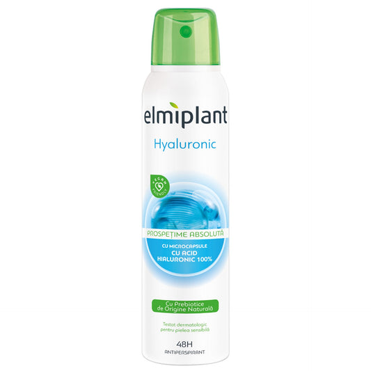 Deodorant Antiperspirant Spray, Elmiplant, Hyaluronic, 150 ml - vivimall.ro