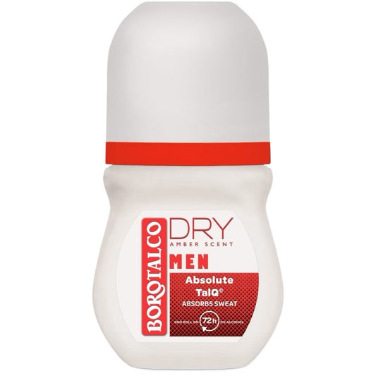 Deodorant, Borotalco, Roll On 50 ml Men Dry Amber Scent