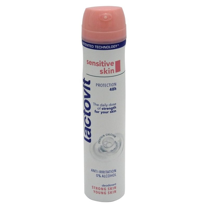Dezodor, Lactovit, 200 ml, Érzékeny bőr