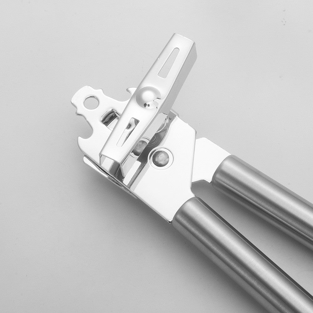 Deschizator conserve Vivimall, material inox, ergonomic, gri - vivimall.ro