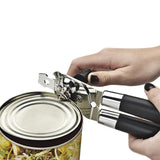 Desfacator de conserve multifunctional Vivimall, Otel inoxidabil, Maner antialunecare, ergonomic, rezistent la rugina, usor de utilizat, 21.6 x 6 cm, argintiu - vivimall.ro