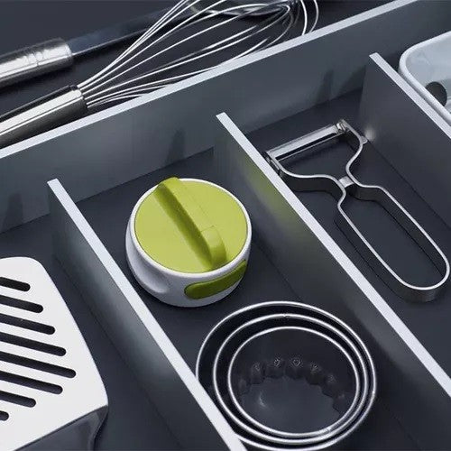 Desfacator Manual de Conserve si Sticle, Vivimall, 6.8 x 4.8 cm, din ABS + Otel, Verde/Alb - vivimall.ro