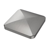 Fidget Spinner Flipo Flip Patrulater Silver din aliaj de zinc, vedere frontală, dimensiuni 41x41x13 mm