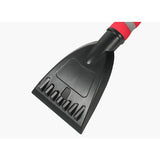 Perie de Zapada cu Racleta pentru Masina, Vivimall, Multifunctionala, Rotativa, Demontabila, cu Maner Antiderapant, Aluminiu, Plastic, Fragmentarea Ghetii de pe Parbriz, Solutia pentru Iarna, pentru Dezghetare, 54x10.5x27 cm, Rosie - vivimall.ro