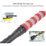 Perie De Zapada Cu Racleta Pentru Masina Rosie | SnowGrip - vivimall.ro